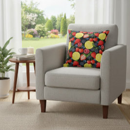 Berries & Citrus Slices Kissen