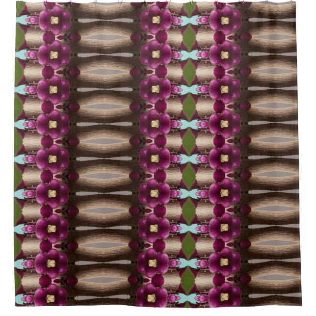 Berries Ikat 4 Duschvorhang (Vorderseite)