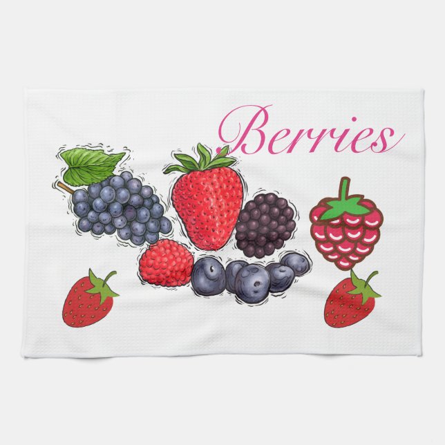 Berries Küchentücher (Horizontal)