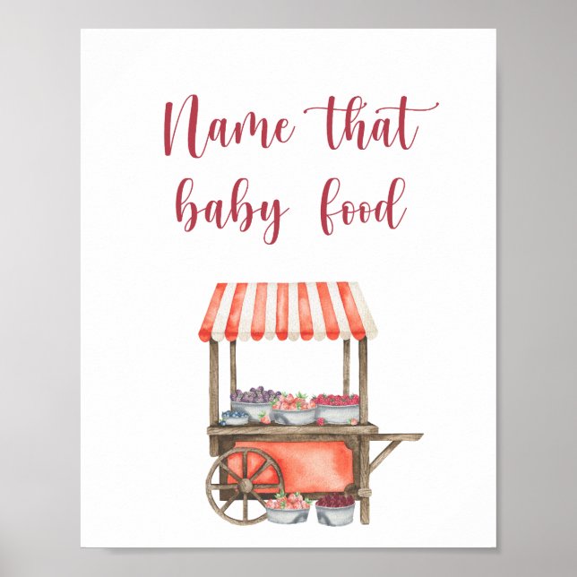 Berries - name that baby food poster (Vorne)