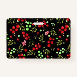 Berries Pattern Ausweis