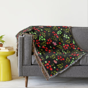 Berries Pattern Decke