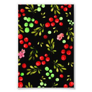 Berries Pattern Fotodruck