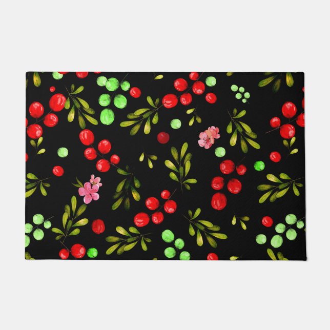 Berries Pattern Fußmatte (Vorderseite)
