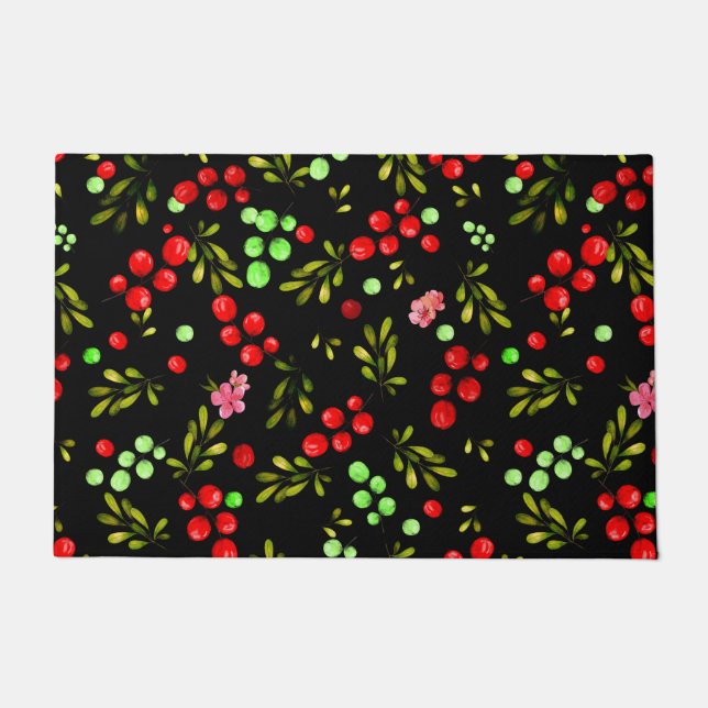 Berries Pattern Fußmatte (Vorderseite)