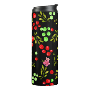 Berries Pattern Thermosbecher