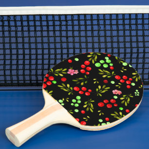 Berries Pattern Tischtennis Schläger