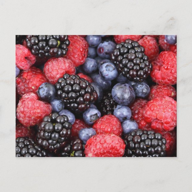Berries Rezept Card Postkarte (Vorderseite)