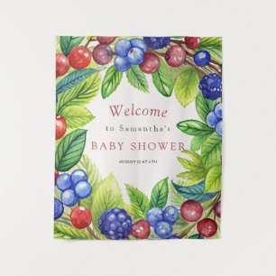 Berries Strawberry Berry Sweet Baby Dusche Wandteppich