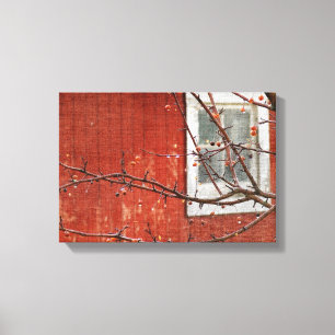 Berries und Barn Leinwanddruck