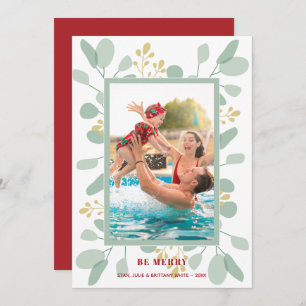 Berries und Eukalyptus Weihnachtsgebäck - Foto Feiertagskarte