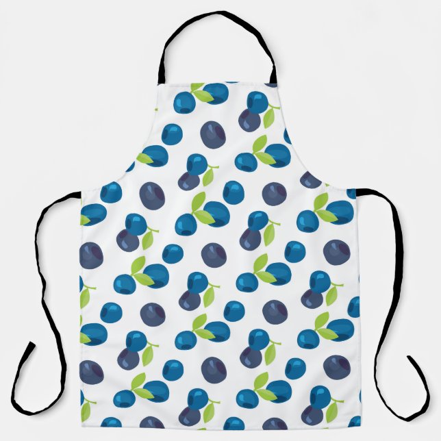 Berries Vintag Blueberry Bilberry Illustration Schürze (Vorderseite)