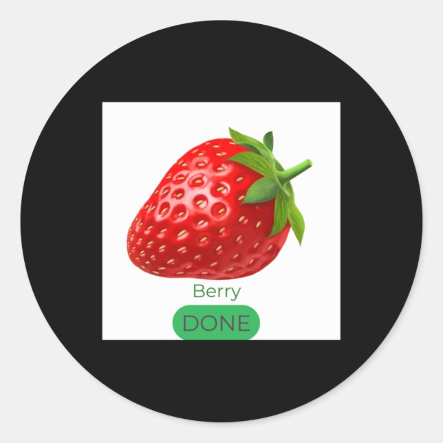 Berrry Done Sticker (Vorderseite)