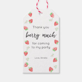 Berry 1. Geburtstag | Strawberry danke Geschenkmar Geschenkanhänger