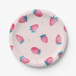 Berry 1. Geburtstag Strawberry Erste Geburtstagspa Pappteller