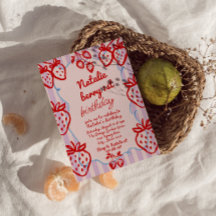 Berry 1st DIY Hand Drawn Strawberry Girl Geburtsta