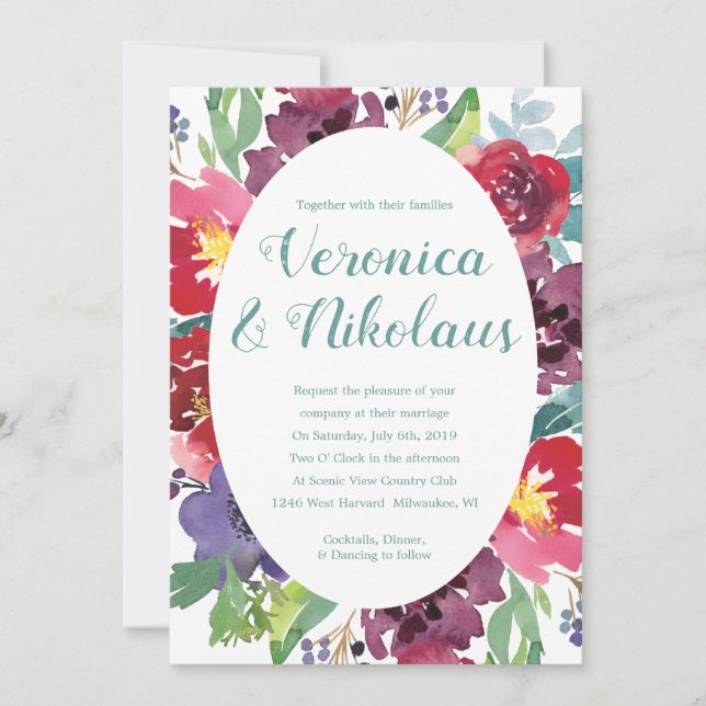 Berry Adoration Einladung (Vorderseite)