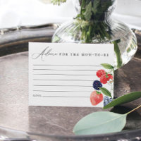 Berry Baby Shower Addon Card Berry Sweet