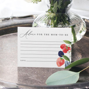 Berry Baby Shower Addon Card Berry Sweet Dankeskarte