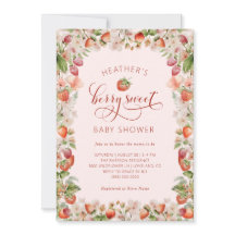 Berry Baby Shower Einladung