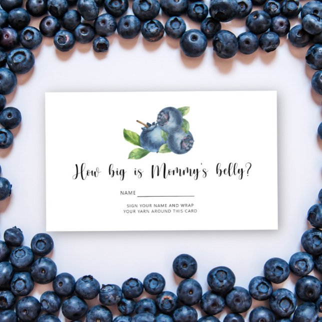 Berry - Babydusche wie groß ist der Bauch der Mama Begleitkarte (Von Creator hochgeladen)