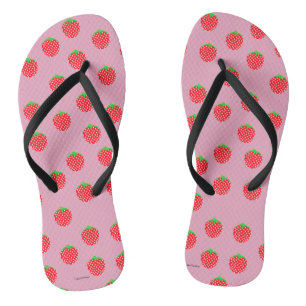 Berry Beautiful Summer Flip Flops