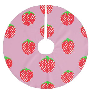 Berry Beautiful Summer Polyester Weihnachtsbaumdecke