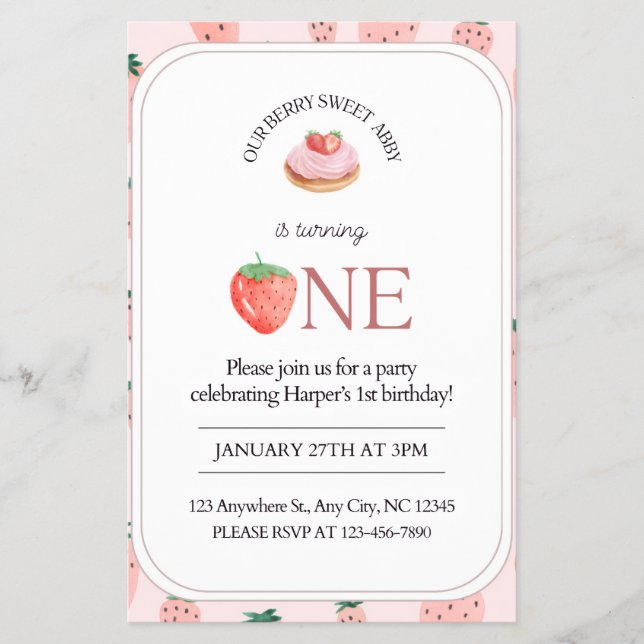 Berry begeistert, um 1 zu drehen flyer (Vorne)