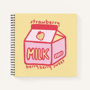 Berry Berry Sweet Strawberry Milk Notizbuch