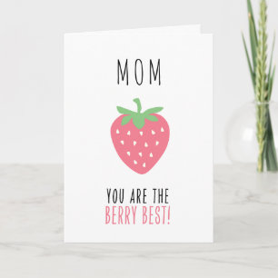 Berry Best Mama Strawberry Mother Day Card Karte