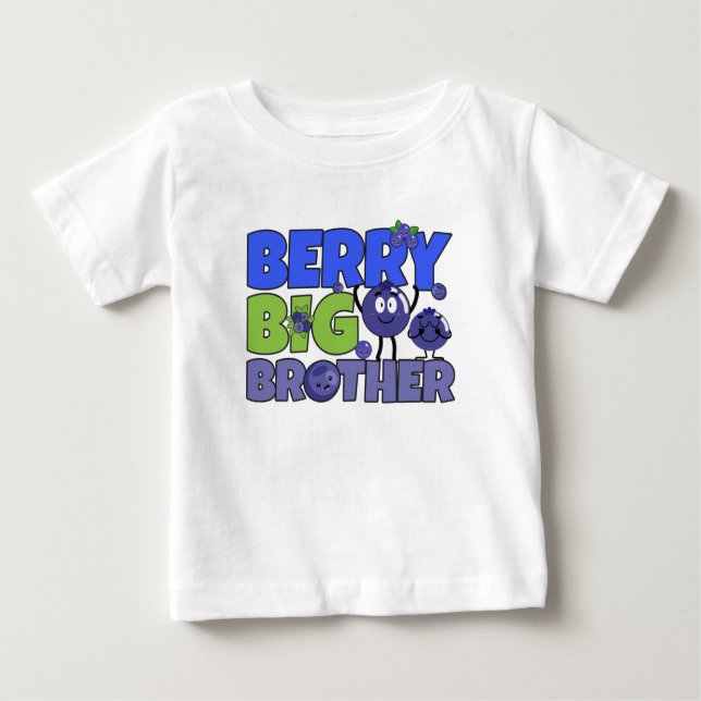 Berry Big Brother - Sibling Blueberry Pub Baby T-shirt (Vorderseite)