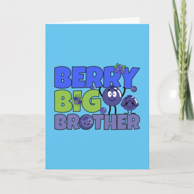 Berry Big Brother - Sibling Blueberry Pub Karte (Vorderseite)