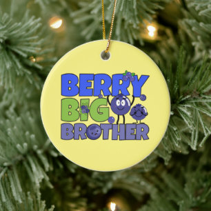 Berry Big Brother - Sibling Blueberry Pub Keramik Ornament