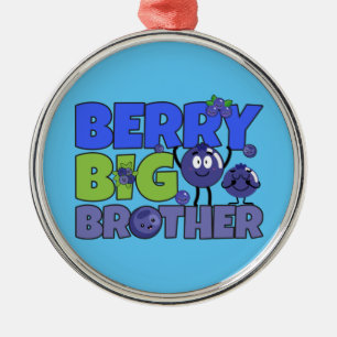 Berry Big Brother - Sibling Blueberry Pub Ornament Aus Metall