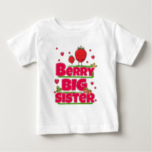 Berry Big Sister - Niedliche Erdbeerpuppe Baby T-shirt