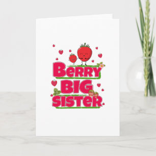 Berry Big Sister - Niedliche Erdbeerpuppe Karte