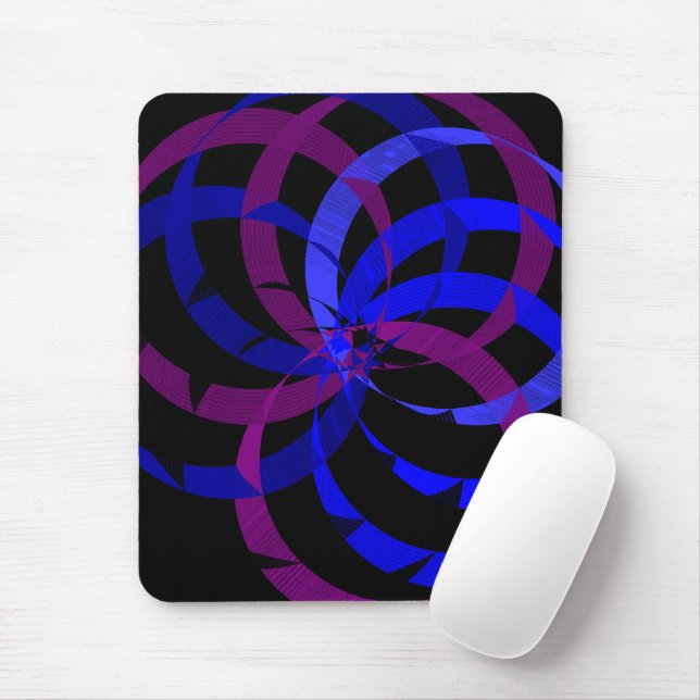 Berry Blend Geometric Mouse Pad Mousepad (Mit Mouse)
