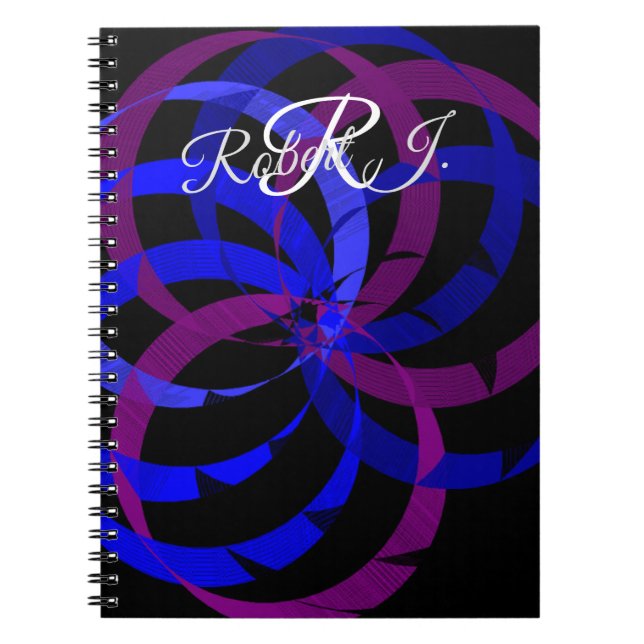 Berry Blend Geometric Spiral Notebook Notizblock (Vorderseite)