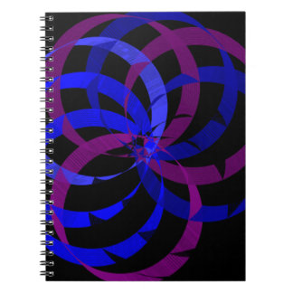 Berry Blend Geometric Spiral Notebook Notizblock
