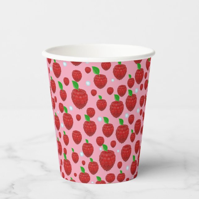 Berry Bliss Bash: Raspberrys erstes Party-Thema Pappbecher (Vorderseite)