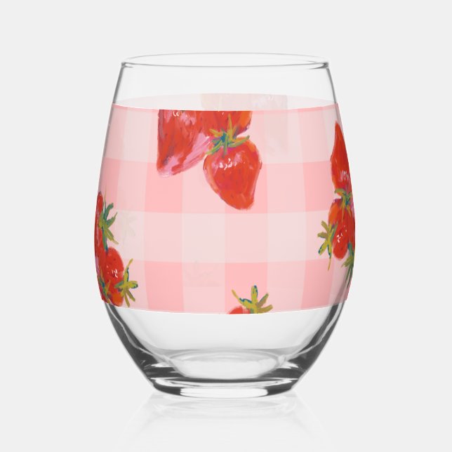 Berry Bliss Drinkware Set 🍓 Weinglas Ohne Stiel (Vorderseite)