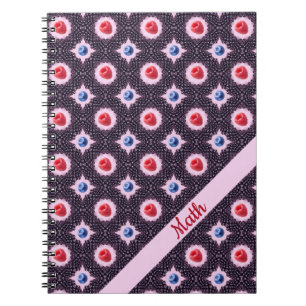 Berry Bliss Muster mit Individuelle Name Spiral Notizblock