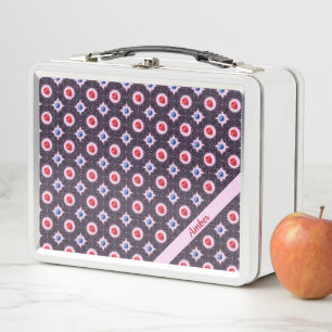 Berry Bliss Pattern Metall Brotdose
