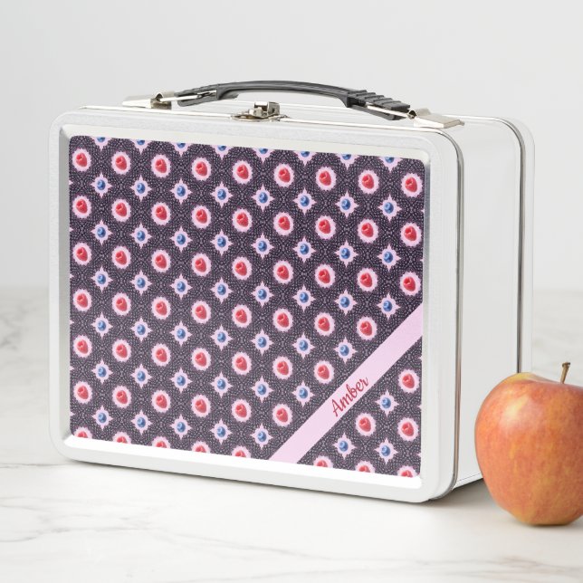 Berry Bliss Pattern Metall Brotdose (Beispiel)
