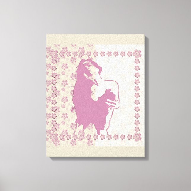 Berry Blossom - Wrapped Canvas Leinwanddruck (Vorderseite)