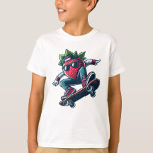 Berry Boarder - Skateboarding Cartoon Strawberry