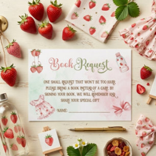 Berry Boho Girl Babydusche Bücher für Baby Begleitkarte