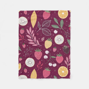 Berry Botanical Snuggle – Kleine Fleece-Decke in Fleecedecke