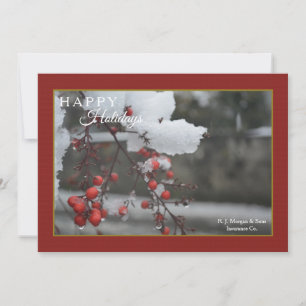 Berry Branch Weihnachtskarte Feiertagskarte