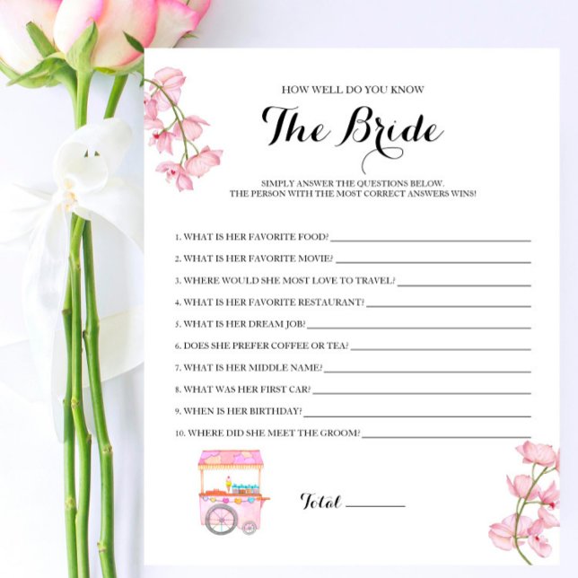 Berry Brautparty Kennen Sie das Bride Game (Von Creator hochgeladen)